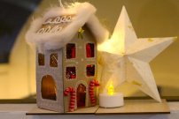 Cardboard Gingerbread Houses