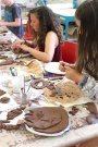 Small Worlds in Clay