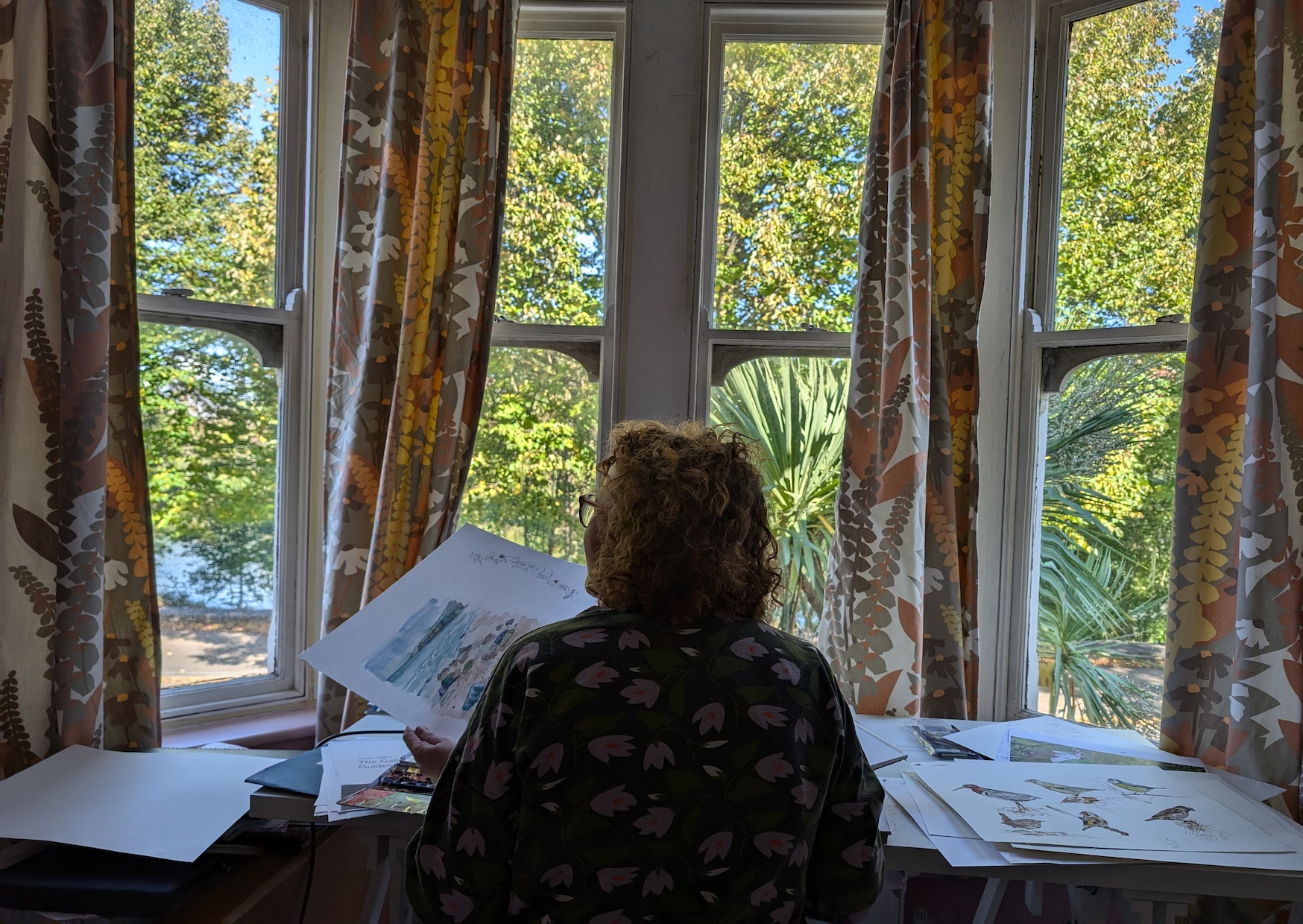 Lowri in the window, image by Lisa Heledd Jones