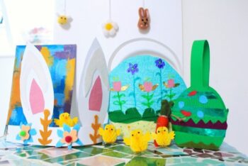 Bunny Masks and Baskets