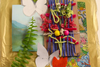 Mini Looms and Botanical Collages