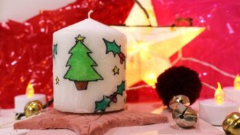 Winter Candle Decorating