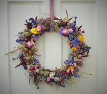 Dried Flower Wreaths with Petallica Flower Farm