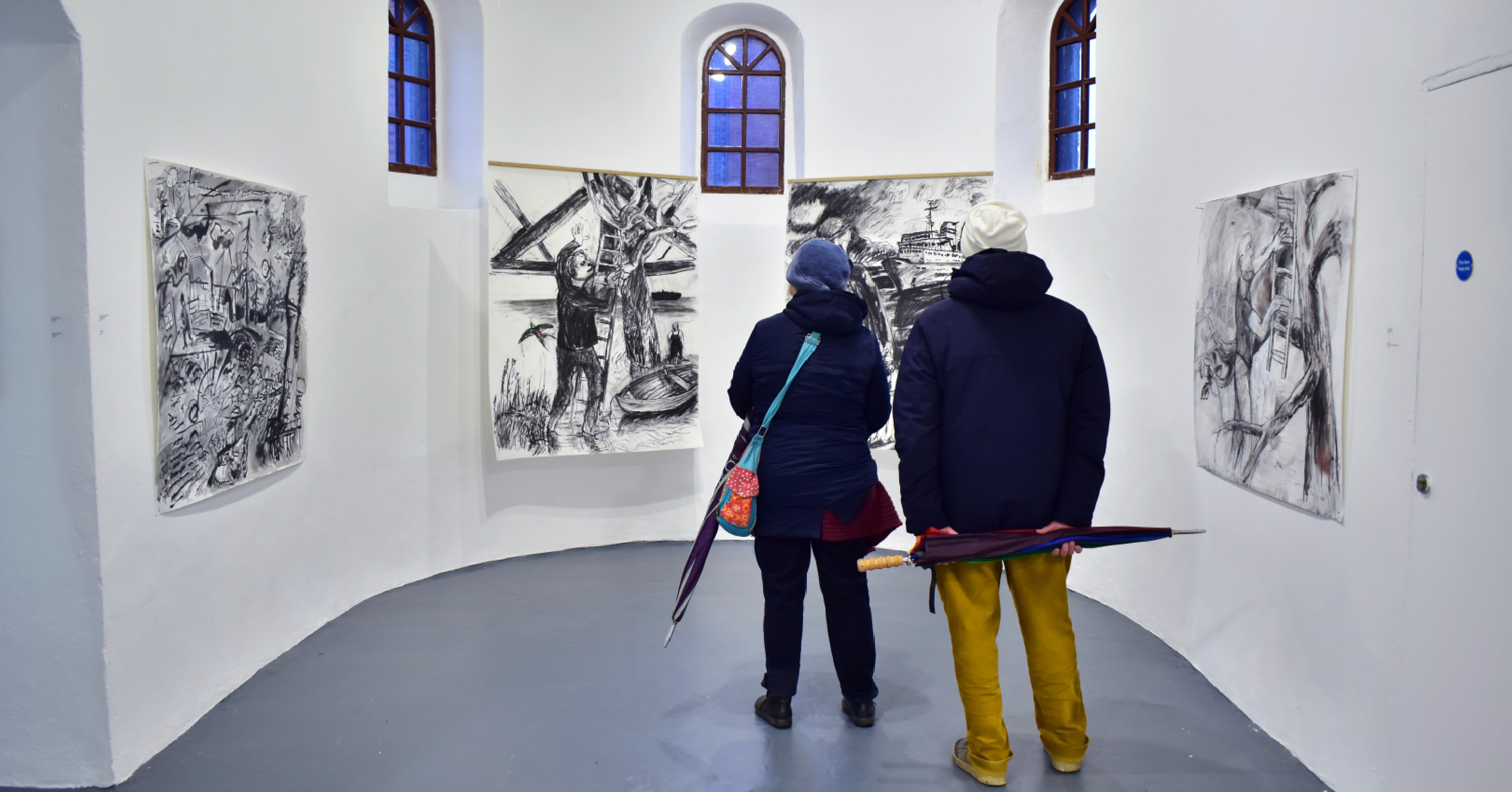 Visitors in Finding Sea level exhibition Visitors in Finding Sea level exhibition